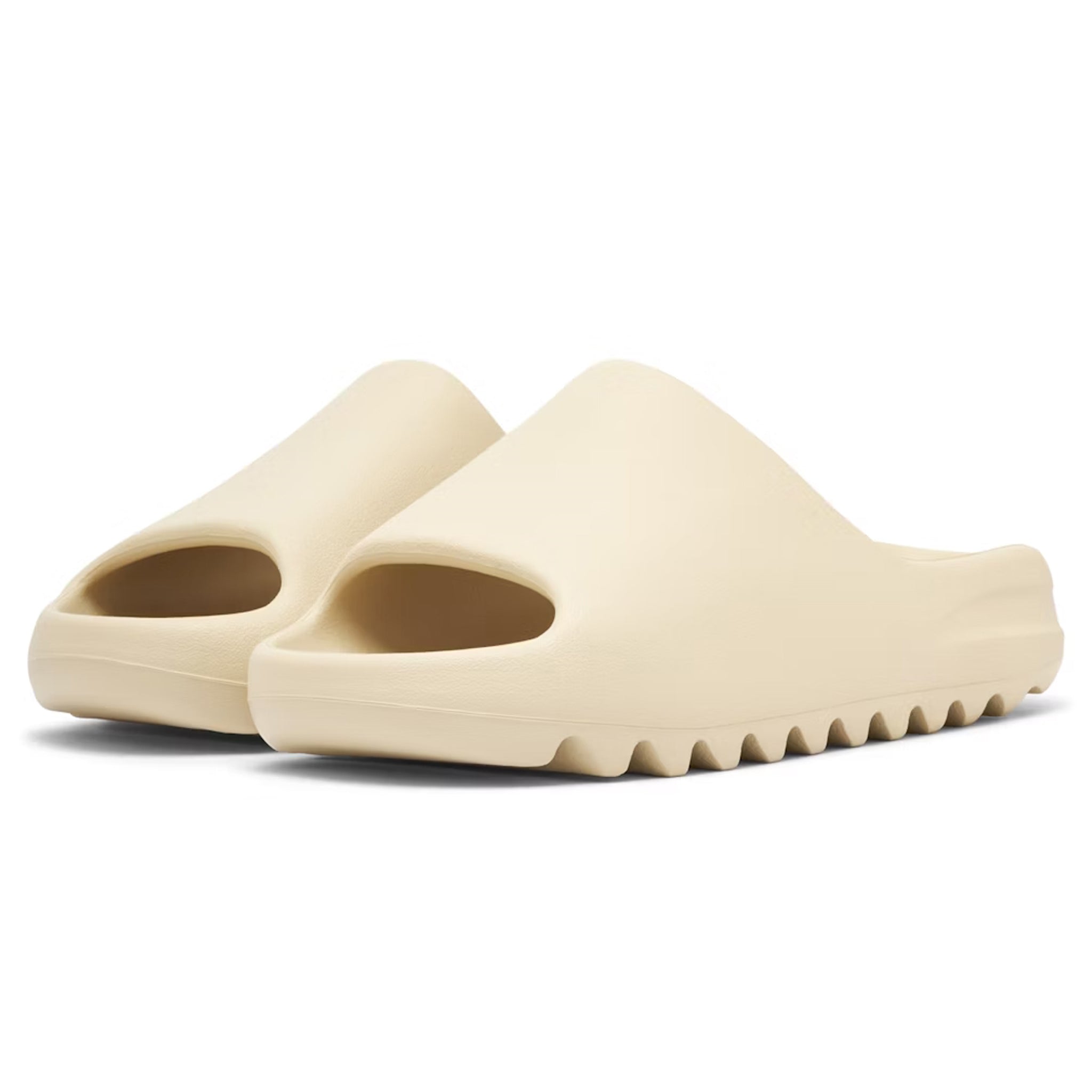 Front side view of Adidas Yeezy Slide Bone (Restock) FZ5897